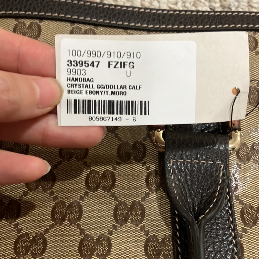 Gucci Large Crystal Shopper Tote Handbag. Style: 339547 - Picture 9 of 14